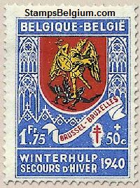 Timbre Belgique Yvert 544