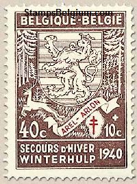 Timbre Belgique Yvert 549