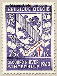 Timbre Belgique Yvert 551