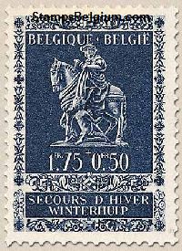 Timbre Belgique Yvert 609