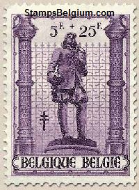 Timbre Belgique Yvert 622