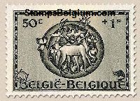 Timbre Belgique Yvert 625