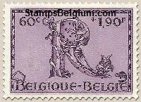 Timbre Belgique Yvert 626