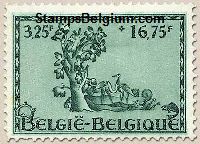 Timbre Belgique Yvert 629