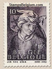Timbre Belgique Yvert 661