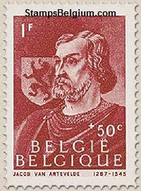 Timbre Belgique Yvert 665