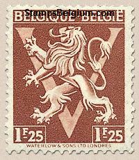 Timbre Belgique Yvert 681
