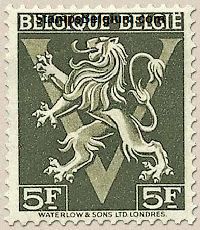Timbre Belgique Yvert 688