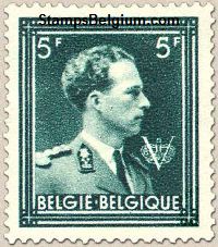 Timbre Belgique Yvert 696