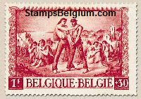 Timbre Belgique Yvert 697