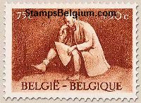 Timbre Belgique Yvert 705