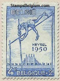 Timbre Belgique Yvert 830