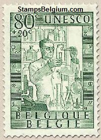 Timbre Belgique Yvert 842