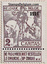 Timbre Belgique Yvert 94