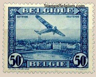 Timbre Belgique Yvert Aérienne 1