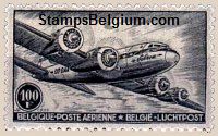 Timbre Belgique Yvert Aérienne 11