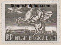 Timbre Belgique Yvert Aérienne 24