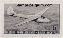Timbre Belgique Yvert Aérienne 28