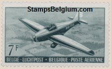 Timbre Belgique Yvert Aérienne 29