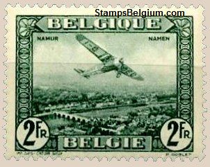 Timbre Belgique Yvert Aérienne 3