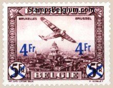Timbre Belgique Yvert Aérienne 7
