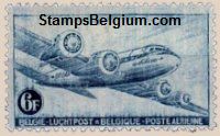 Timbre Belgique Yvert Aérienne 8