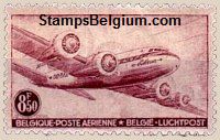 Timbre Belgique Yvert Aérienne 9