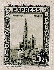 Timbre Belgique Yvert Expres 5 - Belgium Scott E4