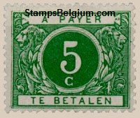 Timbre Belgique Yvert Taxe 12 - Belgium Scott J12