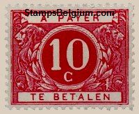 Timbre Belgique Yvert Taxe 13 - Belgium Scott J13