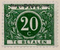 Timbre Belgique Yvert Taxe 14 - Belgium Scott J14