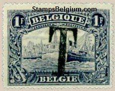 Timbre Belgique Yvert Taxe 25 - Scott (unlisted)