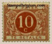 Timbre Belgique Yvert Taxe 4 - Belgium Scott J4
