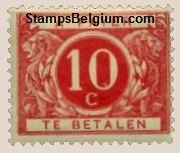 Timbre Belgique Yvert Taxe 5 - Belgium Scott J5