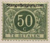 Timbre Belgique Yvert Taxe 9 - Belgium Scott J9